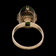 14K Gold & Jade Cocktail Ring Size 5 3/4