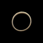 10K Yellow Gold Etched Starburst Domed Band Size 6 1/4
