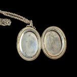 Sterling Silver Birkhardt for Birks Oversized / Large Locket and Chain