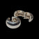 Sterling Silver Chunky Hoop Earrings 3/4"