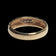 10K Yellow Gold Ribbed Diamond Row Band Size 8 3/4