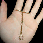 Antique 10K Gold T-Bar on Bolt Clasp Watch Fob Accessories