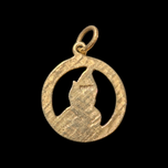 10K Yellow Gold Praying Hands Pendant