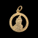 10K Yellow Gold Praying Hands Pendant