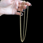 9CT Yellow Gold Prince of Wales Style Link Chain 35" Necklace Vintage