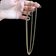 9CT Yellow Gold Prince of Wales Style Link Chain 35" Necklace Vintage