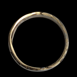 18K Yellow & White Gold Two Tone Birks Band Ring Size 6 1/4