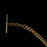 Antique Victorian Gold Filled Etched Pocket Watch Albert Chain