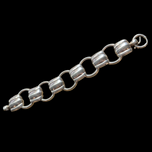 Sterling Silver Napier Hollow Link Bracelet With Bolt Clasp