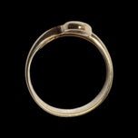 14K Yellow Gold Etched Snake Ring Size 7