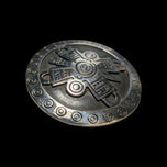 Mexican Designer Sterling Silver Talleres de los Ballesteros Aztec/Mayan Brooch / Pendant