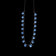 Sterling Silver & Blue Spinel Stone Art Deco Rivière Necklace / Collet