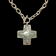 Sterling Silver Silpada Virtuosity Cross Toggle Clasp Necklace