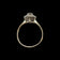 10K Yellow Gold Amethyst & Diamond Double Halo Ring Size 12