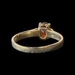 10K Yellow Gold & Garnet Ring Size 5 3/4