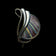 Sterling Silver Art Nouveau Style by Artist Pat Cheney Brooch with John Ditchfield Glass