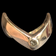 14K Yellow Gold Chevron Diamond Stacker Ring Size 6.5