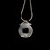 Round Multi-Colour Sterling Silver & 22K Gold Enamelled Necklace