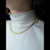 18K Yellow Gold Rope Chain 15.5"