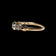 18K Yellow Gold Art Deco Diamond Engagement Ring Size 8
