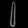 Sterling Silver Graduating Hollow Rope Chain Link Twist Oversized Statement Necklace