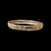 10K Yellow Gold Brushed Bangle Bracelet Satin / Diamond Cut Etching with Geometric Design 5/8"