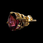 14K Yellow Gold Tourmaline Studs