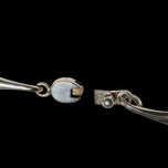 Sterling Silver Abstract Interlinking Chain Panel Necklace Mexico