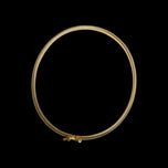 10K Yellow Gold Bangle Bracelet with Rope Border 2.7mm
