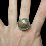 Sterling Silver USA Indian Head 1903 Penny Coin Ring Size 10 3/4