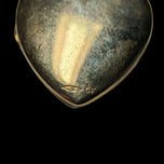 Vintage Gold Filled Sparrow Brooch with Etched Heart Locket Pendant