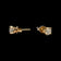 14K Yellow Gold Diamond Solitaire Stud Earrings 1.03 CT Total Weight