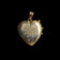 18K Yellow Gold Heart Locket Pendant Vintage Italy Venice