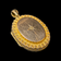 Antique Victorian Gold Filled Locket Pendant with Paste Stone
