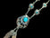 Sterling Silver Bear Paw & Feathers Turquoise Necklace