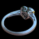 10K White Gold & Diamond Michael Hill Heart Halo Ring