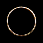 10K Yellow Gold Beveled Band Size 4 1/2