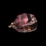 9K Rose Gold Amethyst Spinning Fob Pendant