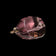 9K Rose Gold Amethyst Spinning Fob Pendant
