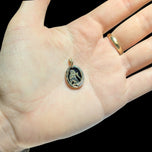 10K Yellow Gold Onyx & Diamond Lion / Leo Astrology / Zodiac Pendant