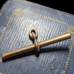 Antique 9K Gold T-Bar for Watch Chain