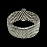 Tiffany & Co Somerset Mesh 4 Diamond Ring Size 4.5