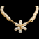 14K Yellow Gold & Rice Pearl Statement Necklace