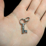 .800 Silver Skeleton Key Pendant Made in Italy Maker HBC