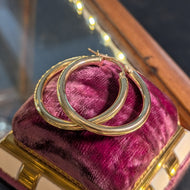 10K Yellow Gold Large Hoop Earrings