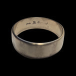14K Yellow Gold Star Etched Cigar Band Ring Size 8 1/4 6.3mm
