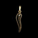 10K Yellow Gold Italian Cornicello Lucky Charm