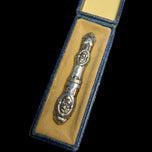 Sterling Silver Needle / Pin Case With Floral Pattern