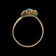 15 CT Gold Turquoise and Seed Pearl Antique Victorian Georgian Scroll Work Ring