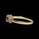 10K Yellow Gold Sapphire & Diamond Floral Shank Ring Size 6 1/4